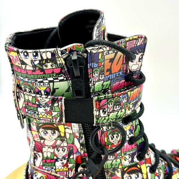 Current Mood Reckless Adventure Combat Boots Anime Design - Size 7 - Picture 12 of 16